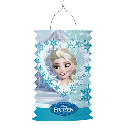 Závesný lampión valec Ľadové Kráľovstvo - Anna a Elsa 28 cm