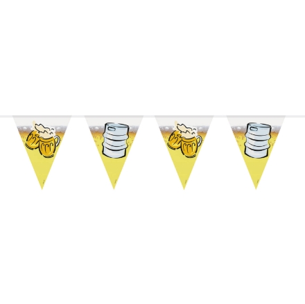 Picture of Plastic beer garland with beer motif - 6 m