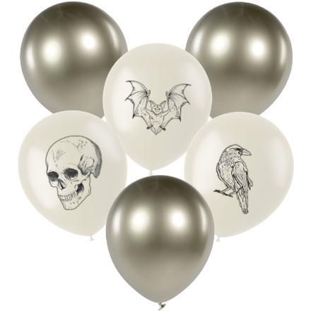 Obrázek Latexové balonky Creepy Halloween 6 ks
