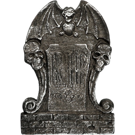 Picture of Halloweenská dekorace - náhrobek okřídlený démon R.I.P. - 25 x 36 cm