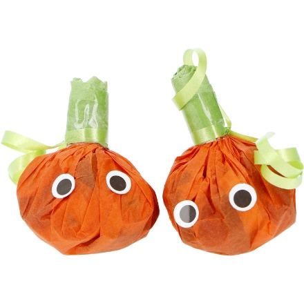 Obrázek Halloweenská dekorace - házecí serpentýny v dýni 2 ks