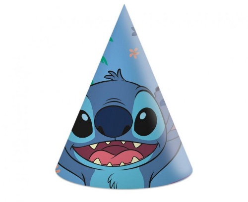 Levně Papírové čepičky Stitch a Angel Disney 6 ks