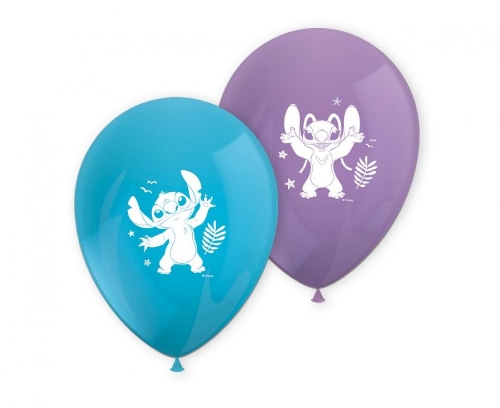 Levně Latexové balonky Stitch a Angel Disney 8 ks, 28 cm