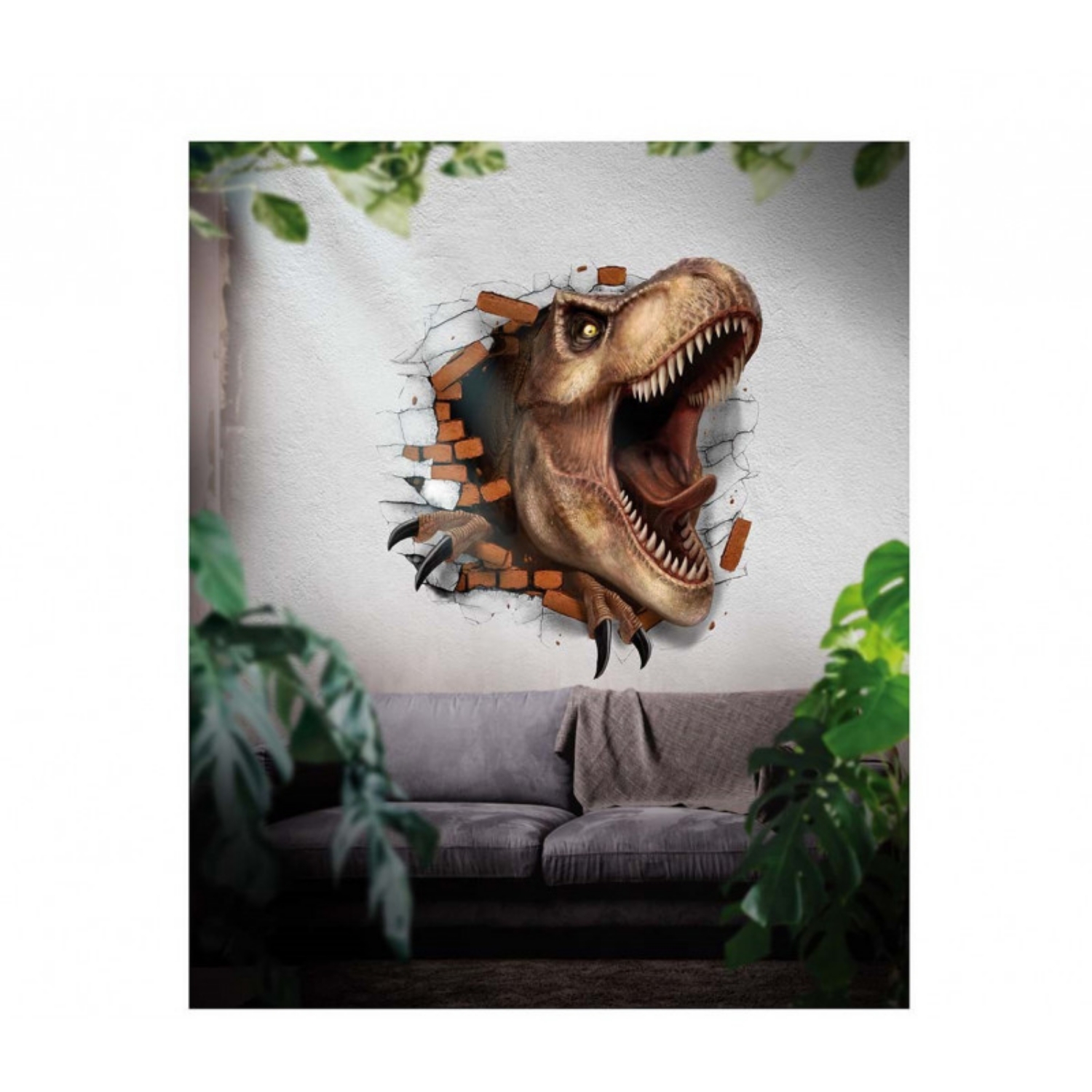 Dekorace na zeď - Dinosaurus T Rex 70 x 80 cm