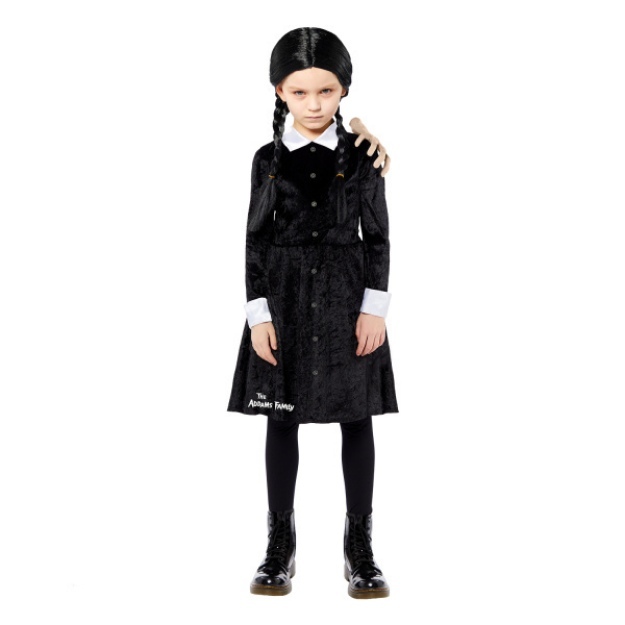 Obrázek z Dětský kostým Wednesday - Addams Family - 3 až 4 let - 98 - 104 cm 