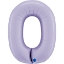 Obrázek Foliová číslice - lila 0 