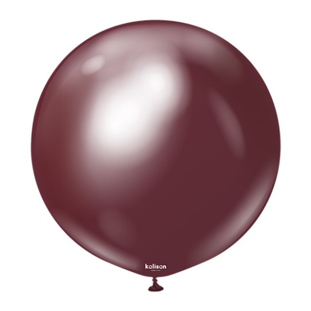 Obrázok z Balónik Kalisan Mirror Chrome Burgundy 45cm/18"