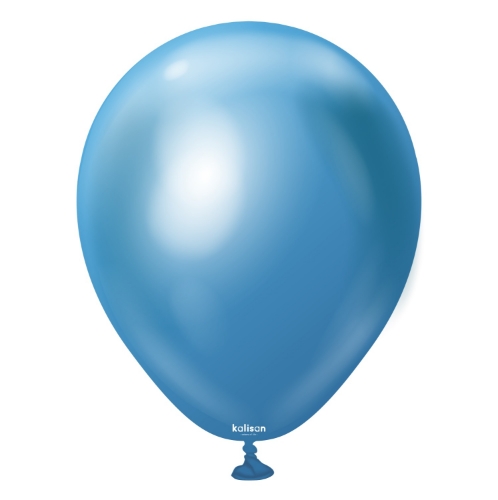 Levně Balonky chromové modré, Mirror Blue 30 cm/12", 50 ks