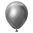 Obrázok z Balóniky grafiové, Mirror Chrome Space Grey 30 cm/12", 50 ks