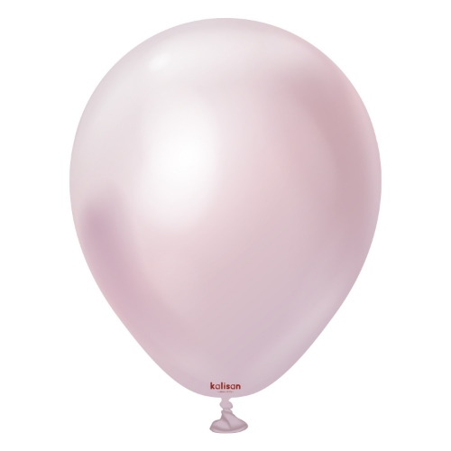 Levně Balonky chromové růžovo zlaté, Mirror Pink Gold 30 cm/12", 50 ks