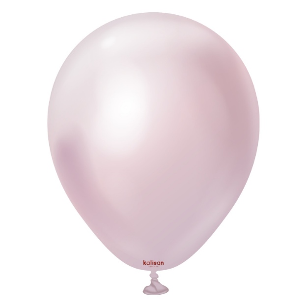 Obrázek z Balonky růžovo zlaté Kalisan Mirror Chrome Pink Gold 30cm/12" - 50 ks  