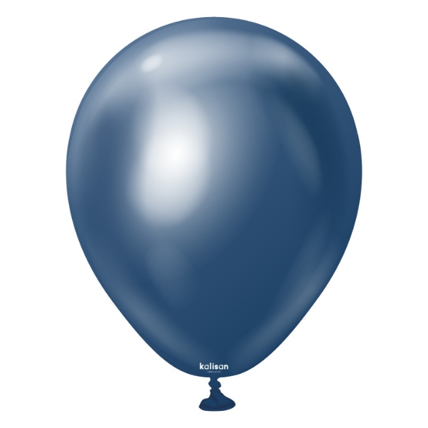 Obrázek z Balonky tmavě modré Kalisan Mirror Chrome Navy 30cm/12" - 50 ks  