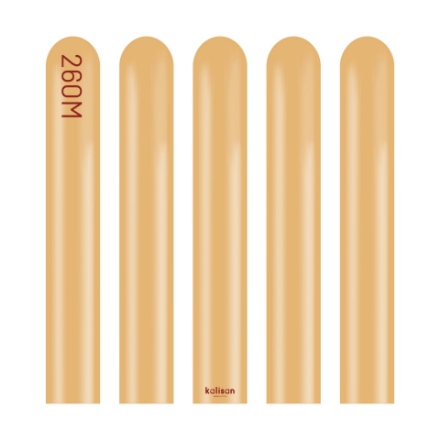 Obrázek Modelovací balonky chromové zlaté, Mirror Gold 260M, 50 ks
