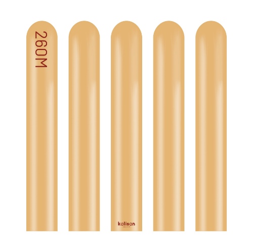 Levně Modelovací balonky chromové zlaté, Mirror Gold 260M, 50 ks
