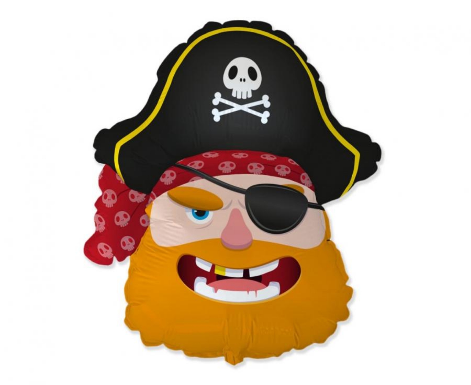 Foliový balonek - hlava piráta 86 cm