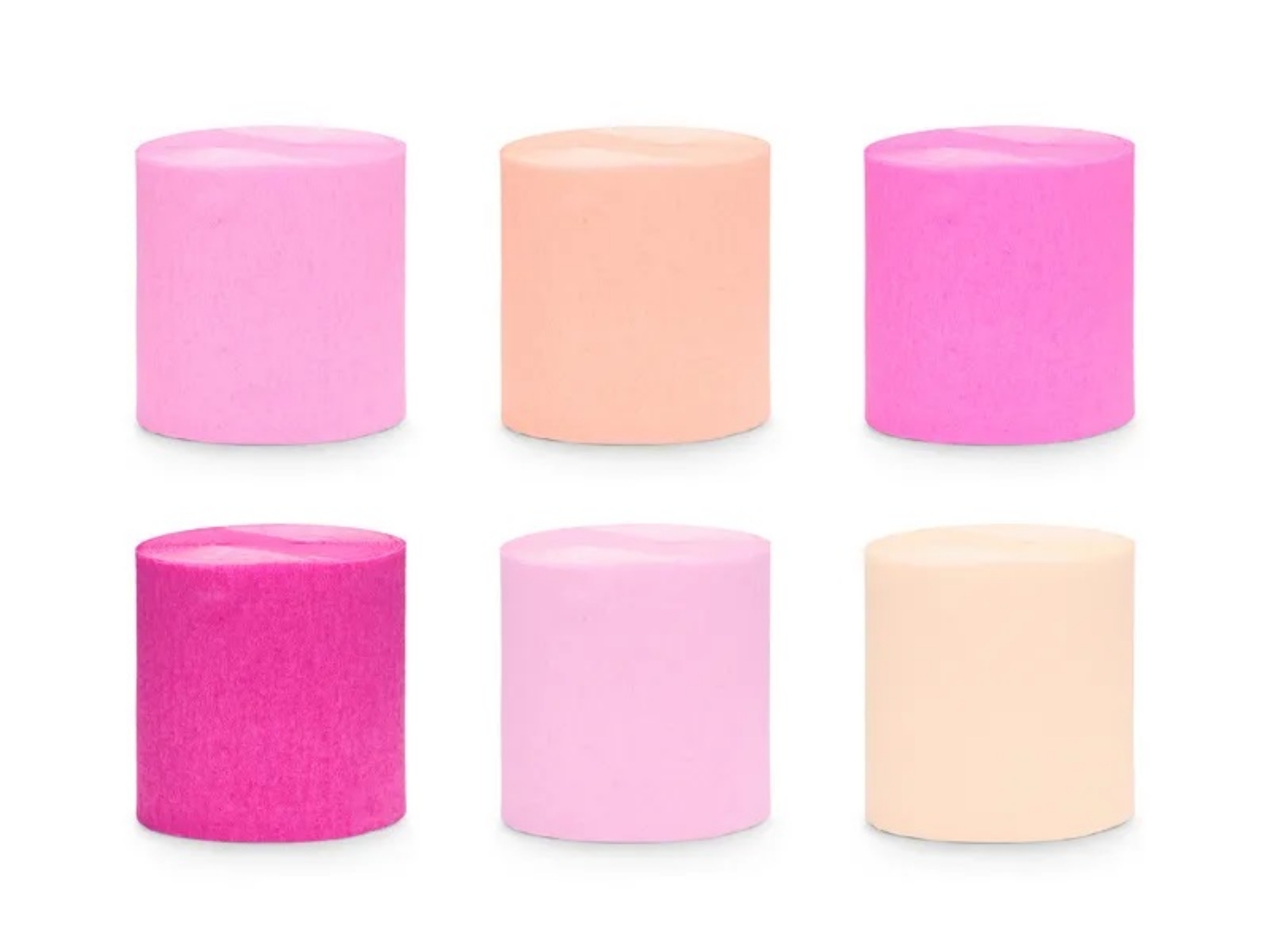 Sada krepových stuh - růžová 5 cm x 10 m