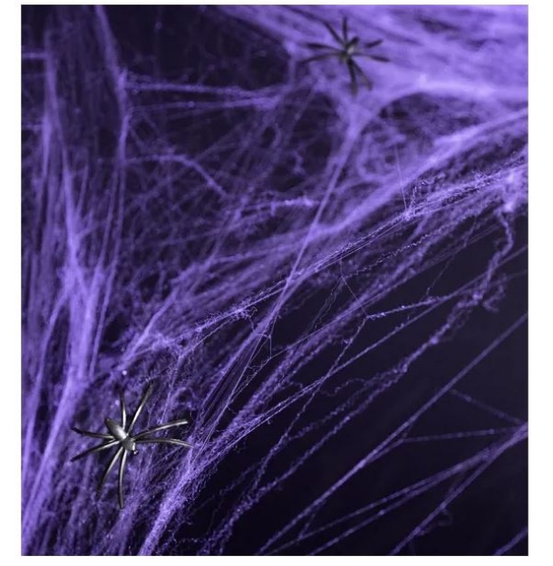 Obrázek z Pavučina s pavouky - fialová - 60 gramů 