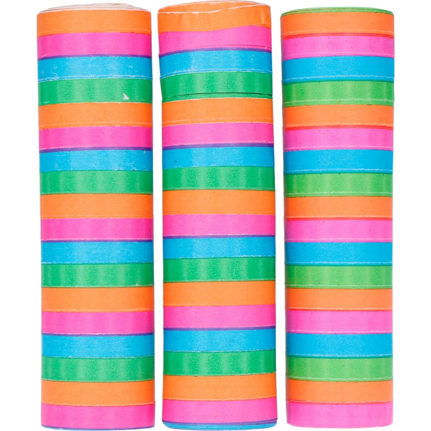 Levně Papírové serpentiny - neonové - 3 ks