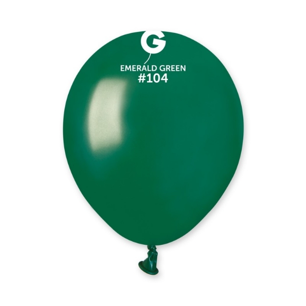Obrázek Balonky Gemar Smaragdově zelené 13 cm - 100 ks