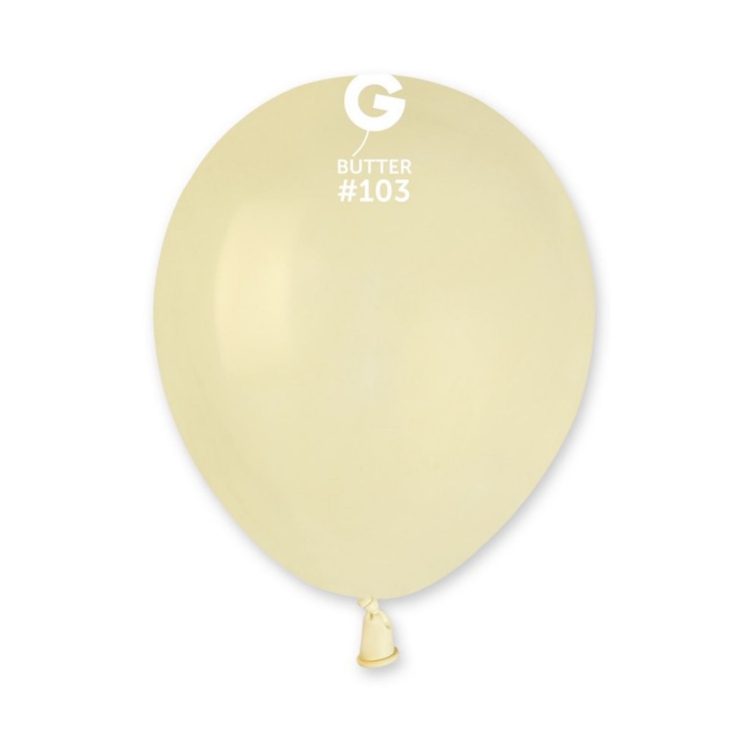 Levně Balonky Gemar Máslově krémové 13 cm - 100 ks