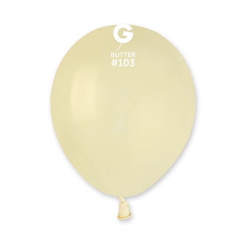 Levně Balonky Gemar Máslově krémové 13 cm - 100 ks