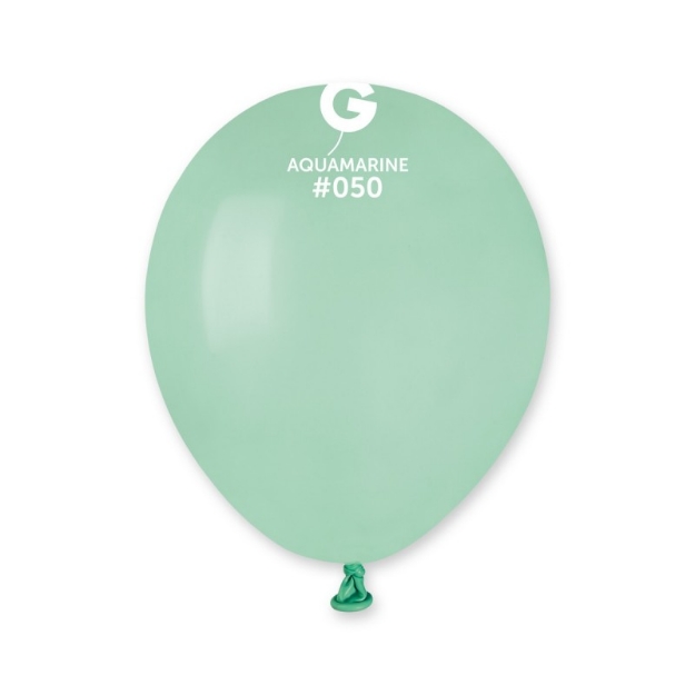 Obrázek Balonky Gemar Světle tyrkysové 13 cm - 100 ks