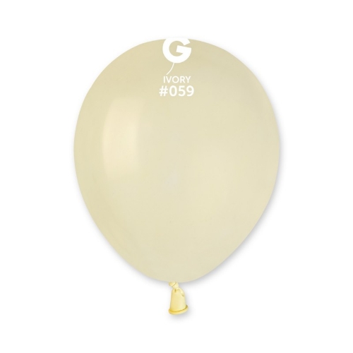 Levně Balonky Gemar Slonovinová kost 13 cm - 100 ks