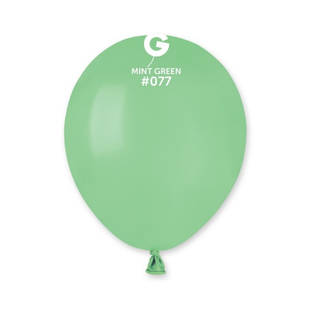 Obrázek Balonky Gemar Mátově zelené 13 cm - 100 ks