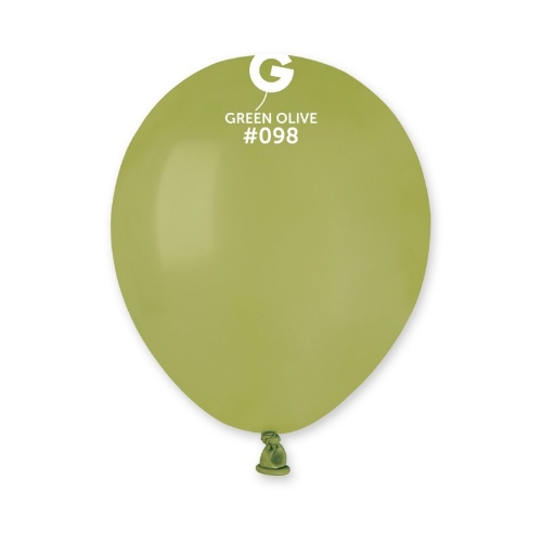 Levně Balonky Gemar Olivové 13 cm - 100 ks