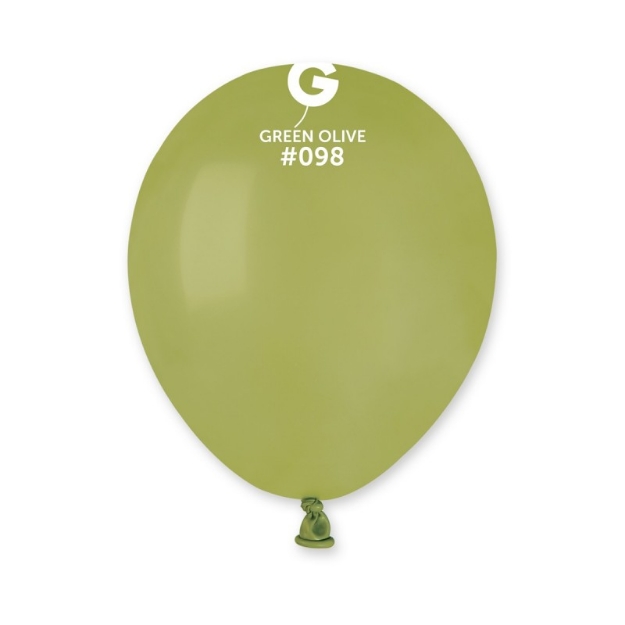 Obrázok z Balóniky Gemar Olivové 13 cm - 100 ks