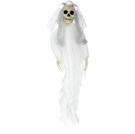 Obrázek Halloweenská závěsná dekorace - Kostlivec nevěsta 30 x 85 cm