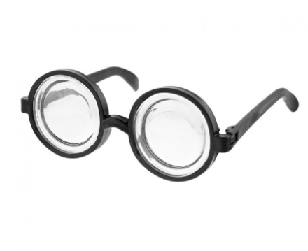 Picture of Squinting glasses - round black