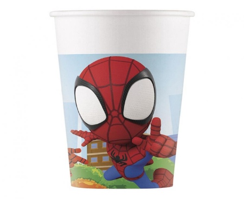 Levně Papírové kelímky Spidey a přátelé 8 ks