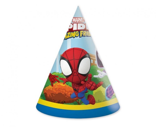 Papírové party čepičky Spidey a přátelé 6 ks