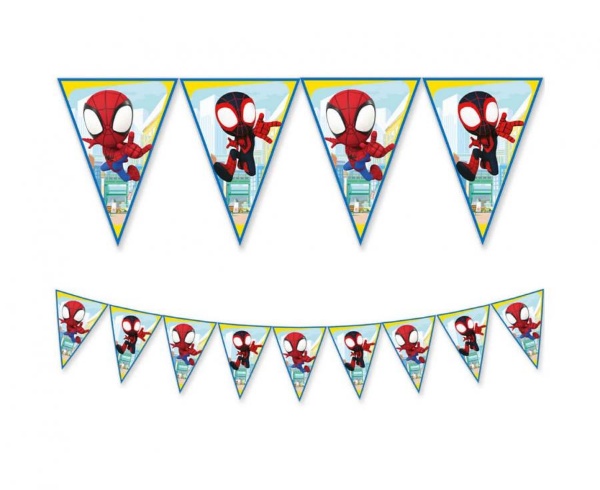 Vlaječková girlanda Spidey a přátelé 230 cm