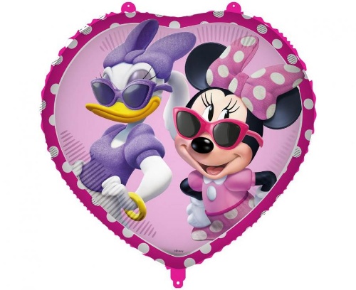 Levně Foliový balonek srdce Minnie Mouse 45 cm