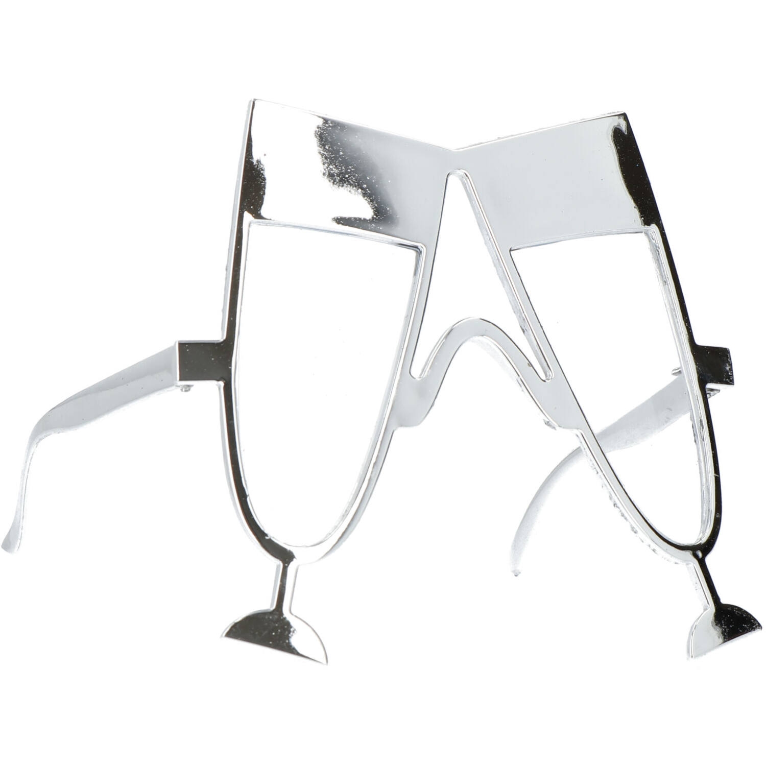 Party brýle sklenky šampaňského - stříbrné