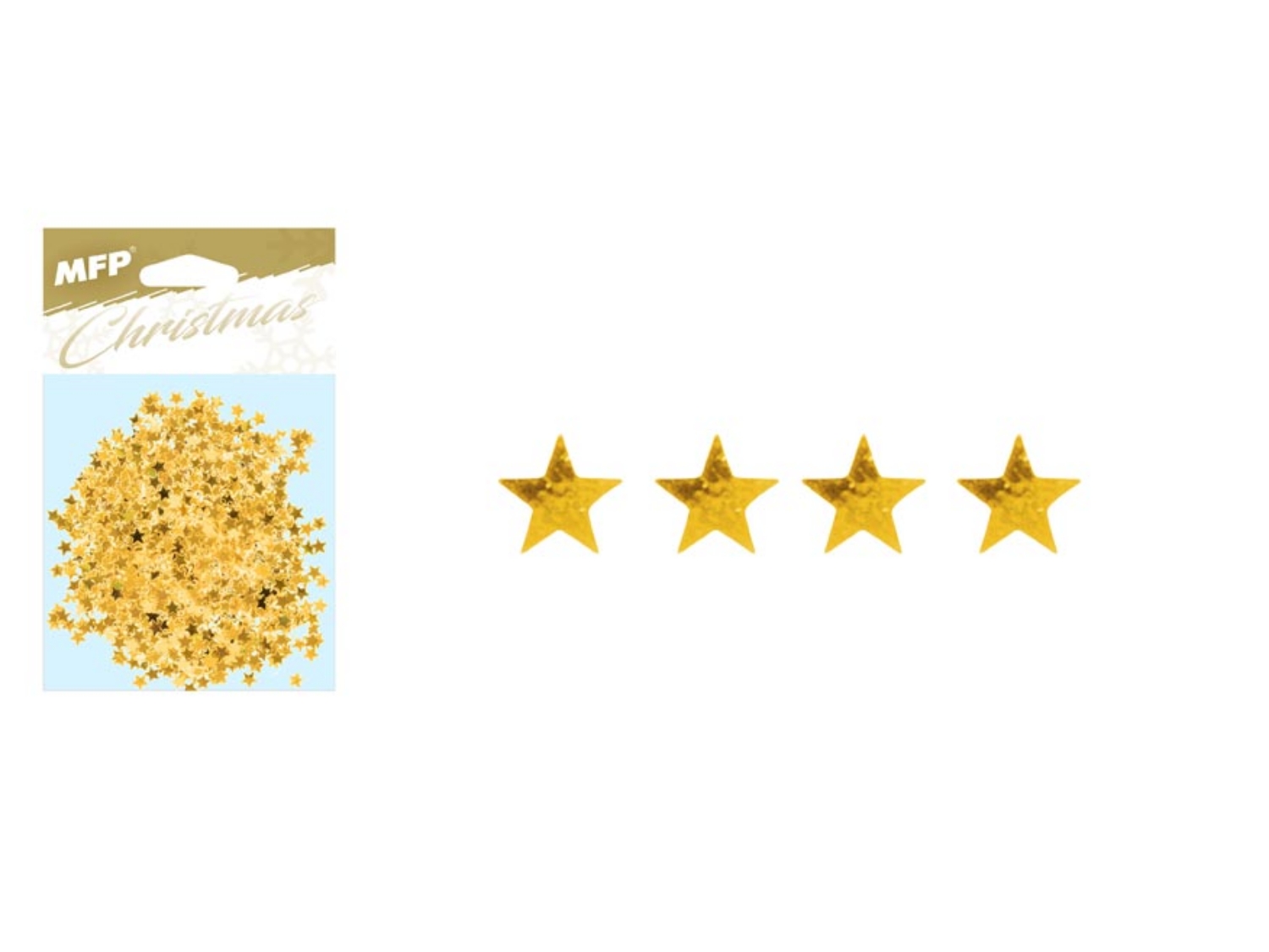 Konfety na stůl Zlaté hvězdičky 20g