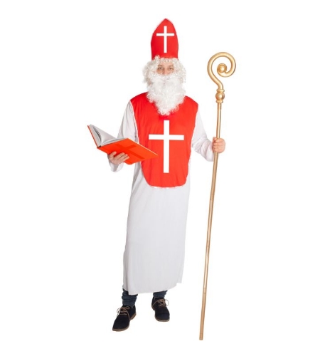 Levně Kostým Mikuláš červený, jednoduchý - Fiestas
