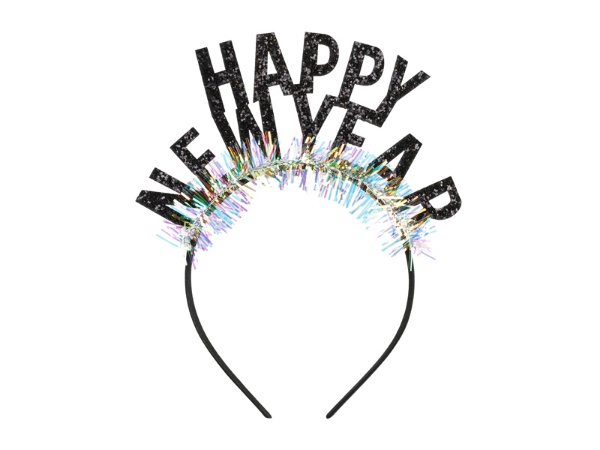 Čelenka Happy New Year - černá