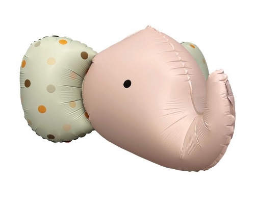 Levně Foliový balonek 3D Slon, růžový 63 x 50 cm