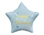 Obrázok z Fóliový balónik Happy Birthday - hviezda modrá 45 cm
