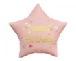Picture of Foliový balonek Happy Birthday - hvězda růžová 45 cm