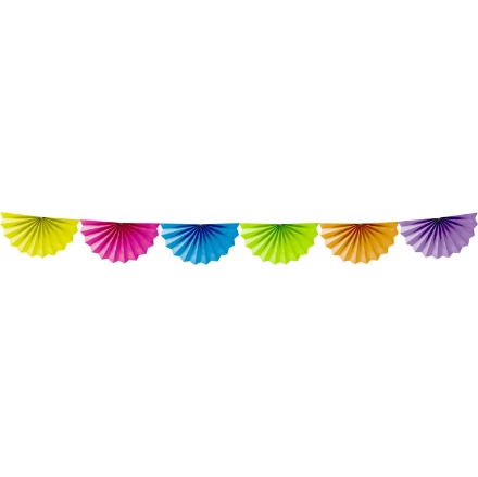 Picture of Rainbow fan garland - 4 m