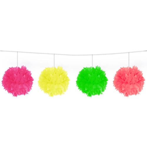 Levně Barevná neonová girlanda Pom Pom - 3 m