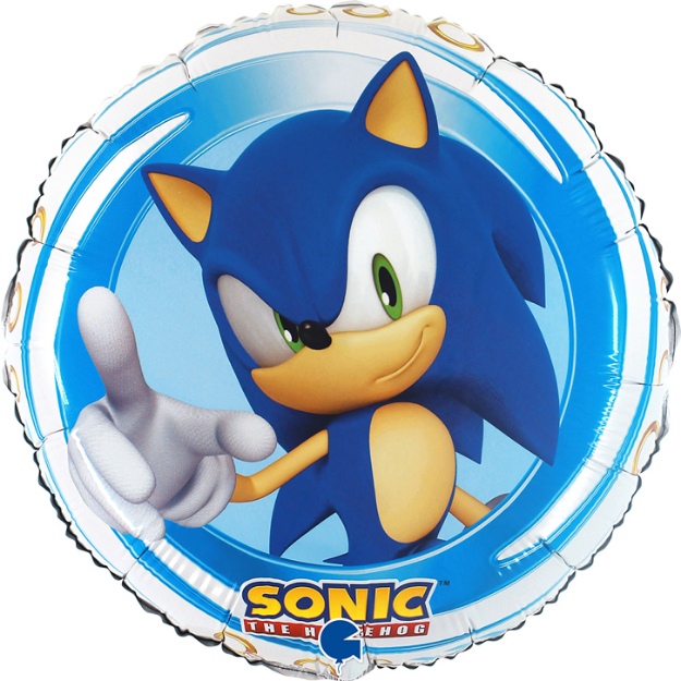 Obrázok z Fóliový balónik ježek Sonic 45 cm