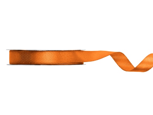 Levně Saténová stuha rezivě oranžová 12 mm x 25 m