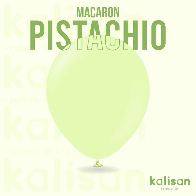 Obrázek z Balonky pistáciové Kalisan Macaron Pistachio 30 cm/12" - 100 ks 