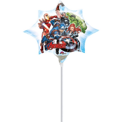 Levně Mini balónek na tyčku - Avengers 27 cm