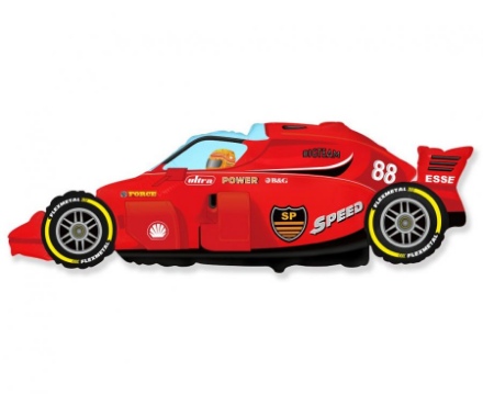 Obrázek Foliový balonek červená Formule 114 cm